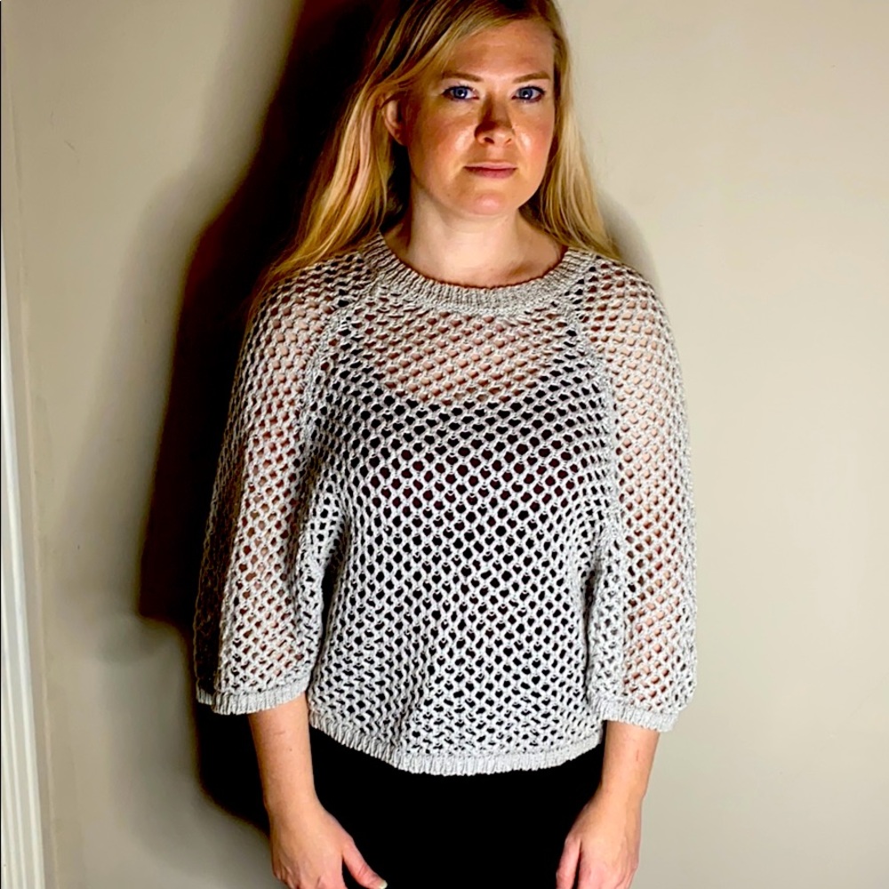 Silver Lace Poncho